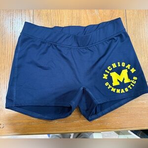 University of Michigan Gymnastics ladies shorts